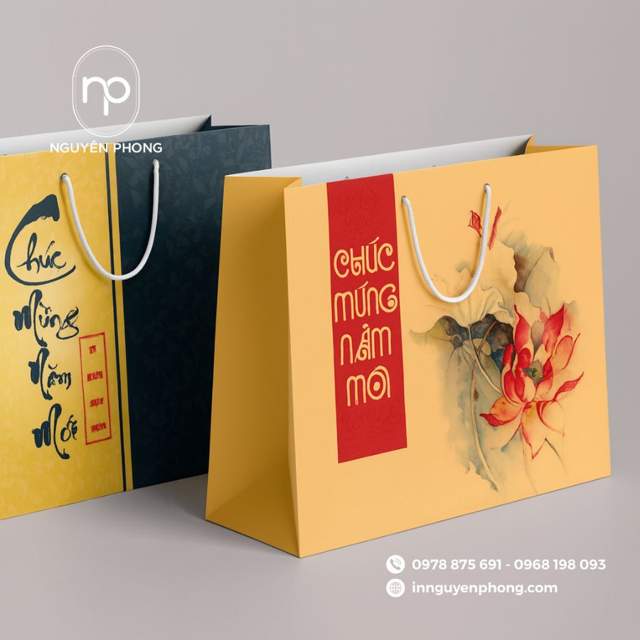 In túi giấy đựng quà tết tại TPHCM giá rẻ